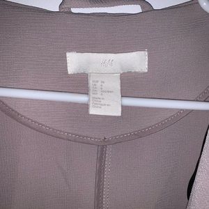 H&M Beige Three-Quarter Sleeve Trench Coat